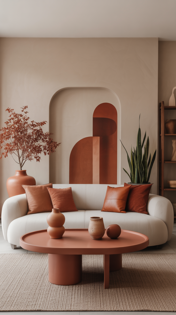 10. Add terracotta accents for natural warmth