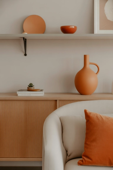 Orange Decorative Accents That Create Cohesion