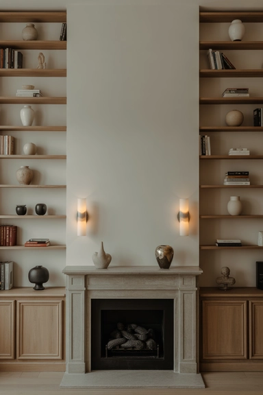 Let the Fireplace Define the Wall’s Symmetry
