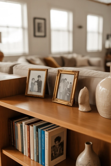 Personal Items Used Sparingly to Create Warmth