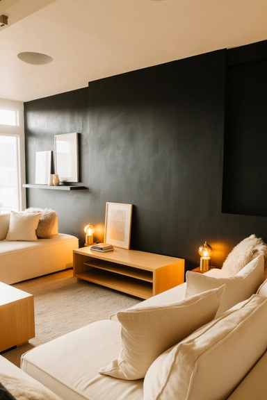 Using Black Walls Strategically for Depth