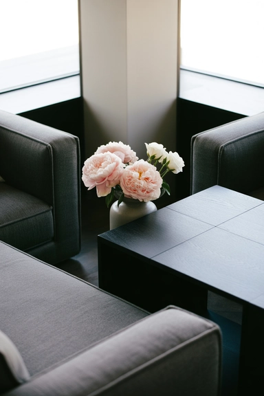 Using Flowers to Soften Hard Architectural Edges