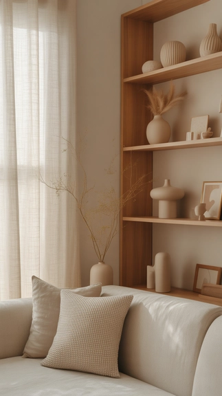 Add sculptural décor to enhance visual softness
