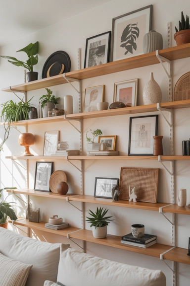 Artistic Shelving for Curated Displays