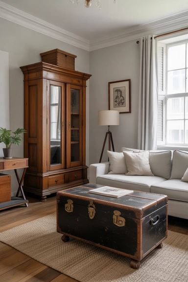 French Country Living Room Decor Ideas With Antique Accents