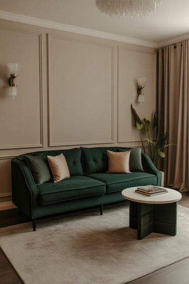 Glam Living Room Decor Ideas Using Controlled Color Saturation