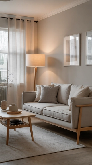 Incorporate soft grey accents for gentle contrast