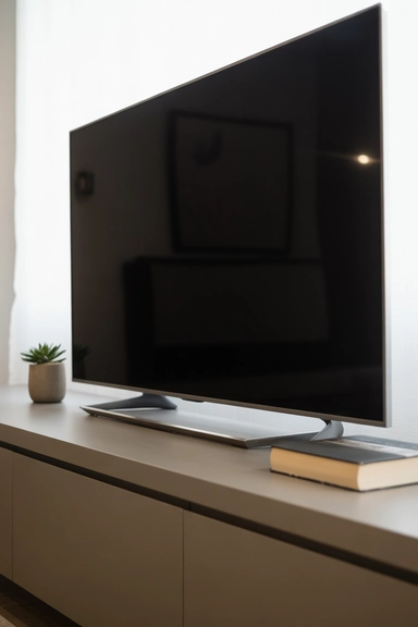  Keep the Center Area of the TV Stand Visually Quiet