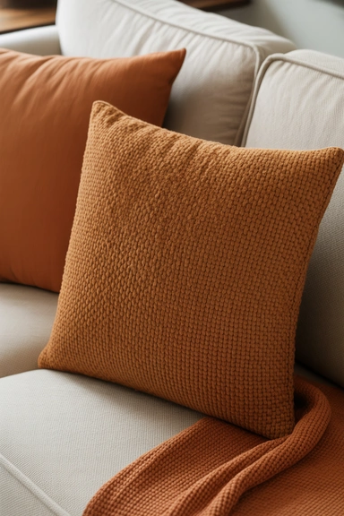 Orange Textured Fabrics That Add Comfort Without Intensity