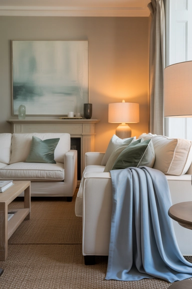  Transitional Living Room Decor Ideas With Soft Color Accents