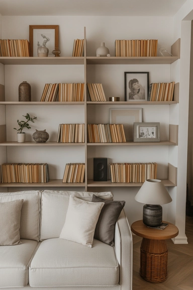 Using Books and Shelves to Add Cozy Character