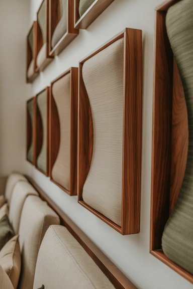 Using Side Walls to Echo Materials Elsewhere in the Room