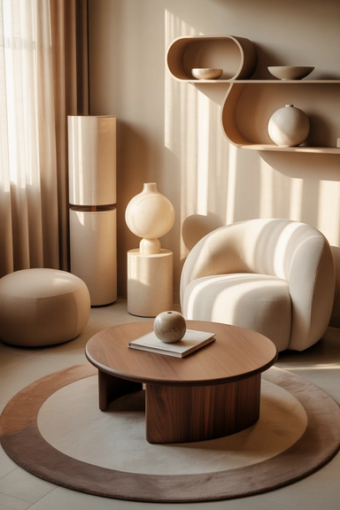 Choosing Rounded Shapes to Soften the Space