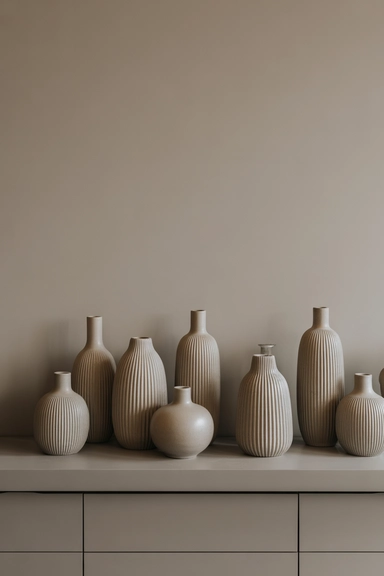 Layering Vases by Height to Create Gentle Movement