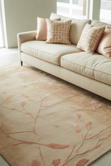 Pink Used in Patterned Textiles for Visual Depth