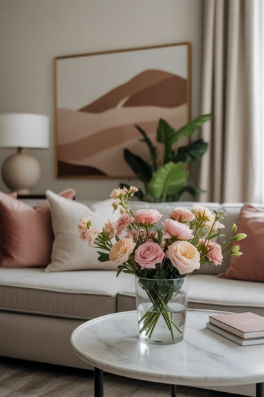 Using Flowers to Create Gentle Color Transitions