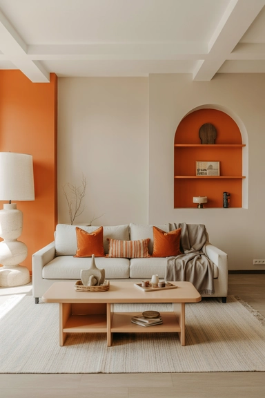 Layering Orange With Neutrals for Long-Term Balance