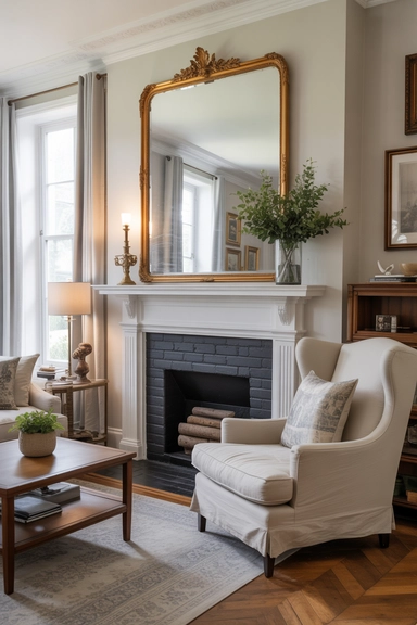 Artwork and Mirrors Used to Reinforce Symmetry