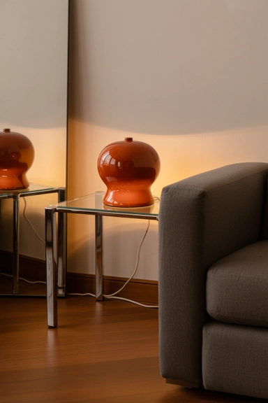 Burnt Orange Used in Small Doses to Lift Dark Corners