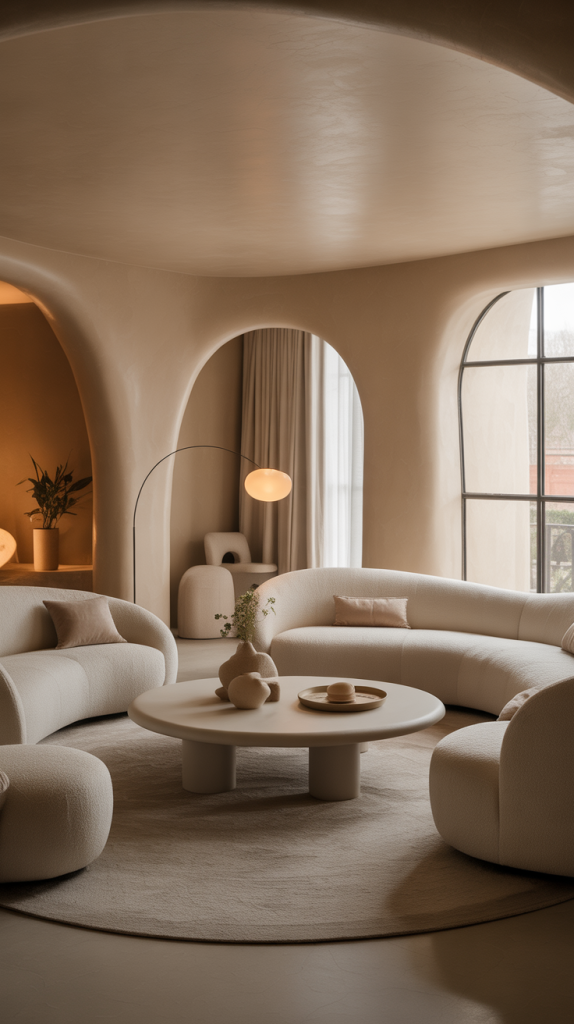 Introduce soft curves to enhance an inviting flow