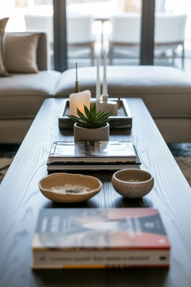 Keep Decor Height Comfortable From a Seated View