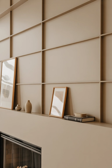 Keep Decorative Depth Shallow Near the Fireplace