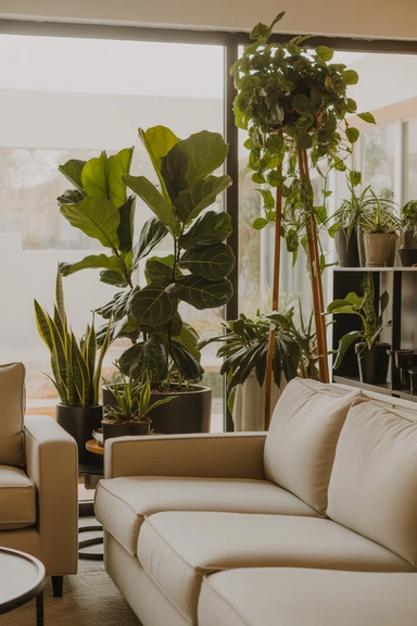 Let Plants Complement Furniture, Not Compete With It