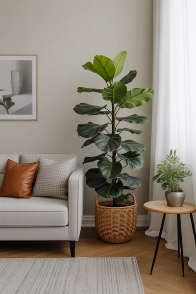 Choose Plant Sizes That Match the Room Scale