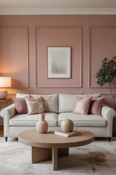 Dusty Pink Walls That Feel Timeless and Refined