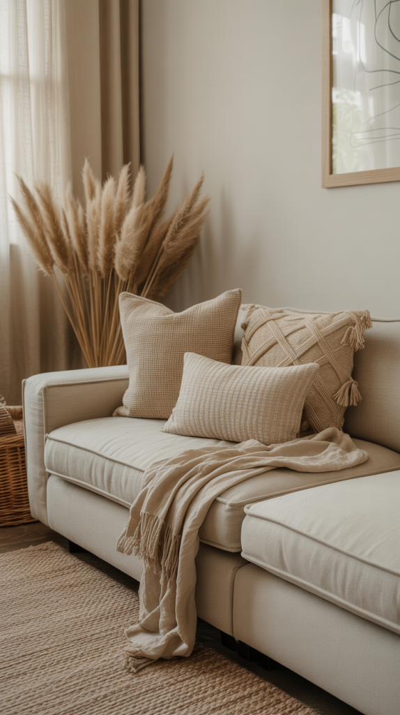 2. Incorporate natural textures to create organic warmth