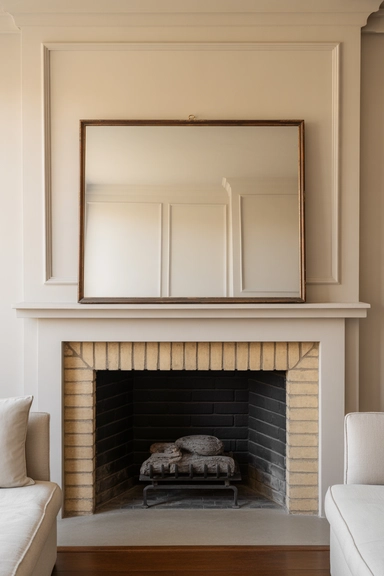 Match Wall Decor Scale to the Fireplace Opening