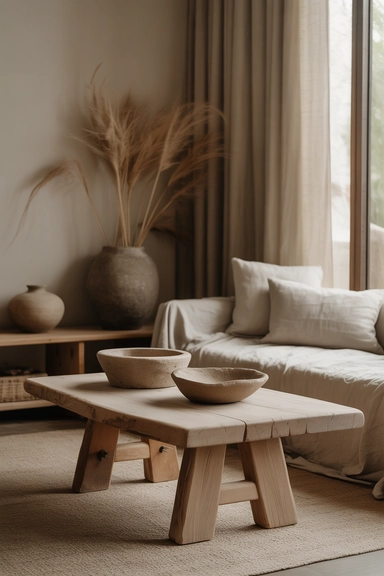 2. Natural Materials That Enhance Wabi-Sabi Warmth