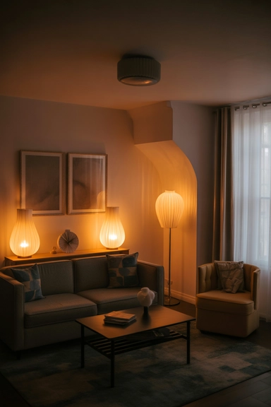 Use Soft Lighting to Replace Expensive Decor
