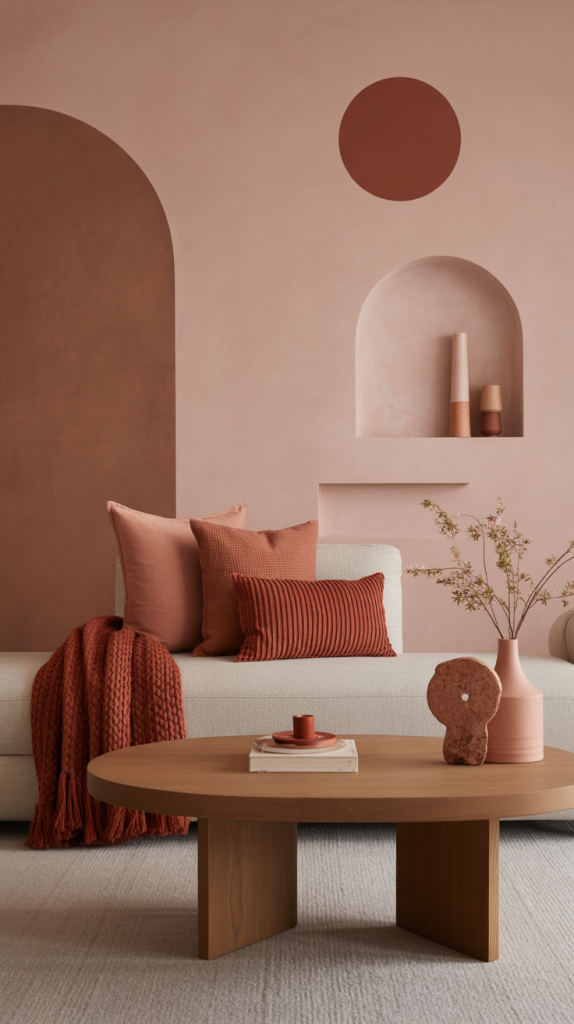 Choose soft, earthy color accents for natural harmony