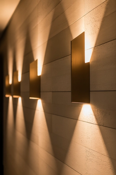 Using Lighting as Side Wall Decoration