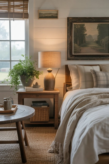 Cozy farmhouse living room details that make the space feel like home