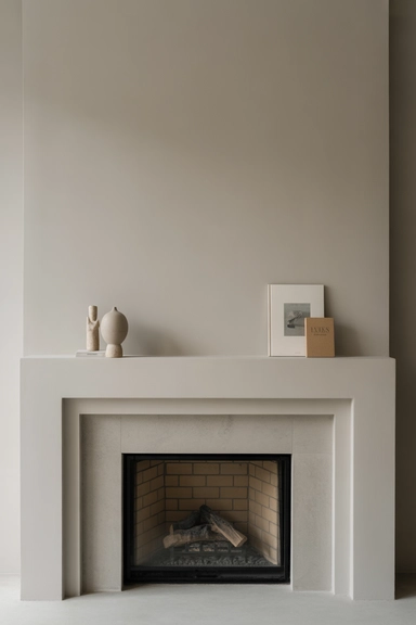 Edit the Fireplace Wall Regularly to Maintain Calm