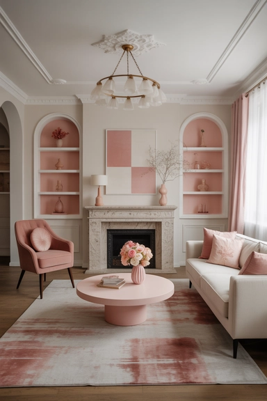 Using Pink Intentionally to Maintain Visual Balance