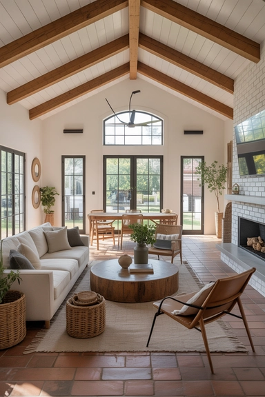 Open-Concept Spaces Styled With Modern Farmhouse Balance