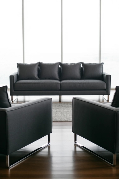 Furniture With Clean Lines and Solid Presence