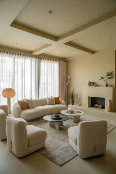 3. Low-profile seating with relaxed proportions