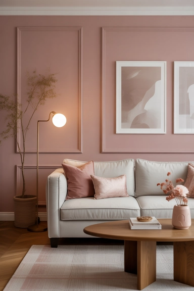 Pink Upholstered Furniture Used as a Subtle Statement