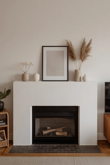 Use Negative Space to Let the Fireplace Breathe