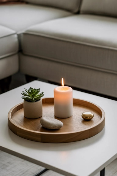 Use One Functional Item as the Tray Anchor