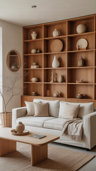 Highlight natural materials to keep the space grounded