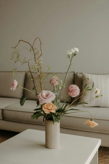 Loose, Asymmetrical Arrangements for a Natural Feel