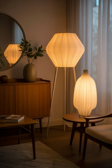 Sculptural Lighting for a Warm Glow