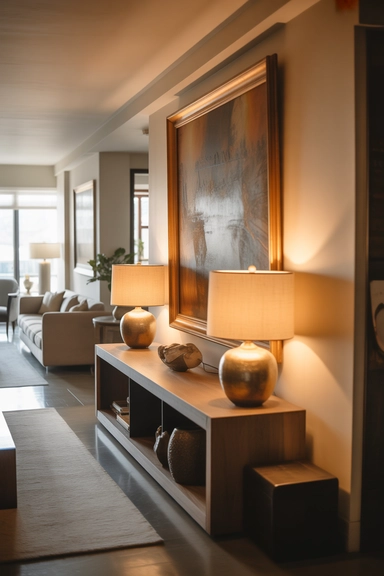 Aligning Side Wall Decor With Room Flow