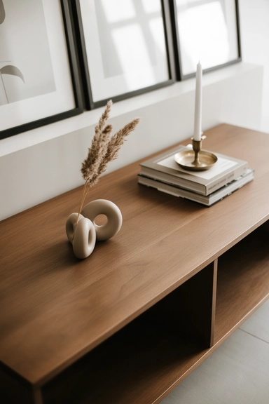 5. Leave Sections of the Sofa Table Empty result