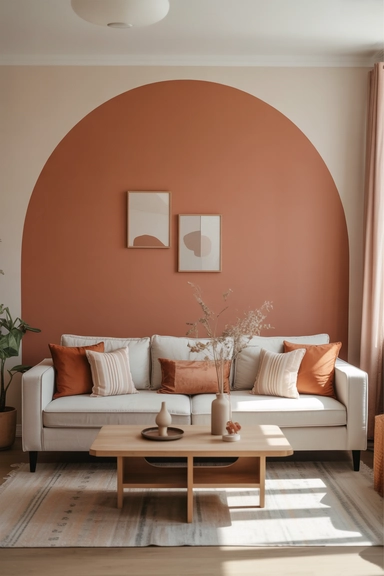 Orange Used on Walls for Subtle Depth and Warmth
